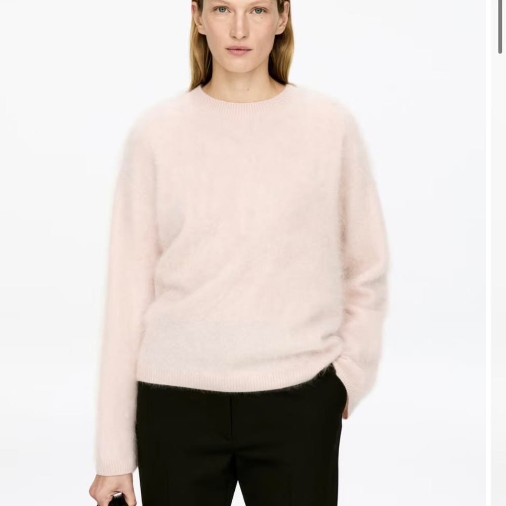 PURE BRUSHED-CASHMERE JUMPER​